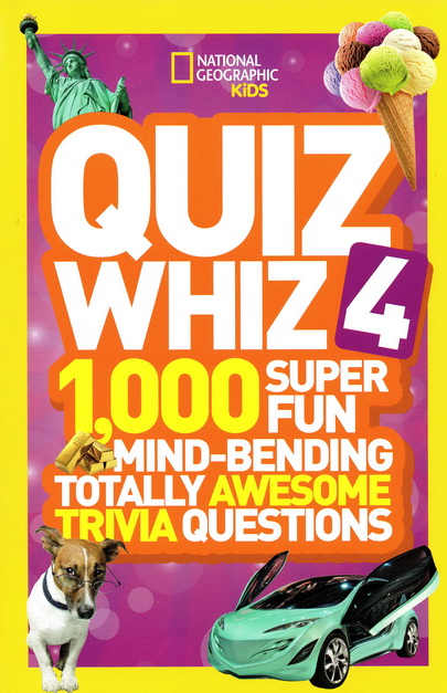 Quiz Whiz系列 国家地理儿童问答小测验 National Geographic Kids 英文原版 5册合售 英语启蒙认知科普知识 古怪趣事1000问