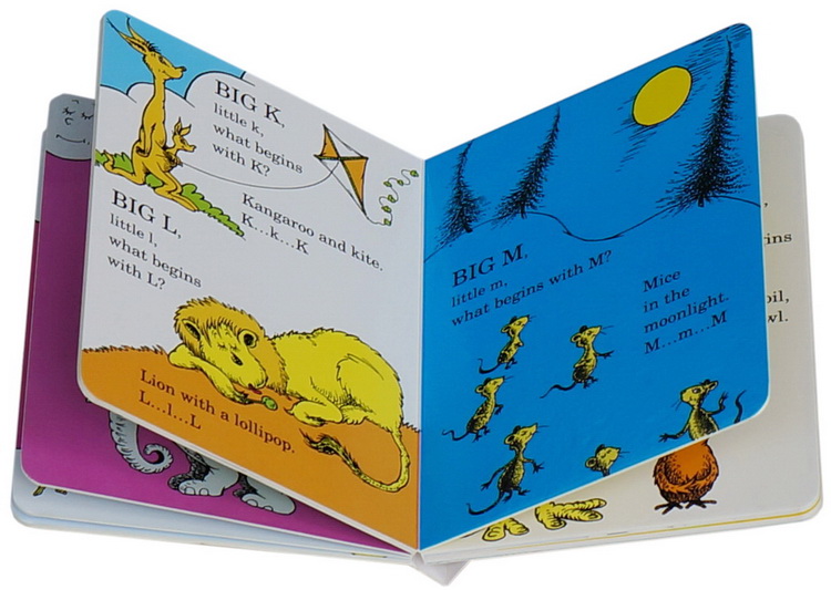 苏斯博士英文原版绘本 Dr.Seuss’s ABC 纸板书10册 幼儿启蒙分级读物 Step 廖彩杏推荐 儿童英文学习 Fox In Socks/Foot Book