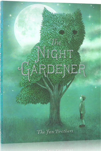 午夜园丁 英文原版 The Night Gardener 暗夜园丁 儿童幻想故事绘本 温馨大爱 画风细腻