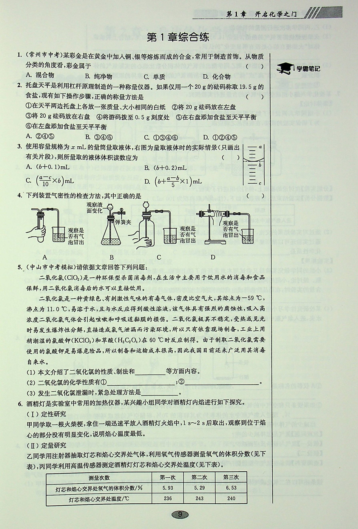 20初中化学小题狂做九年级上册沪教巅峰版恩波九上必刷题初 三年级精练与提高培优新方法深度学习解析点拨一课一练双基过关随堂练