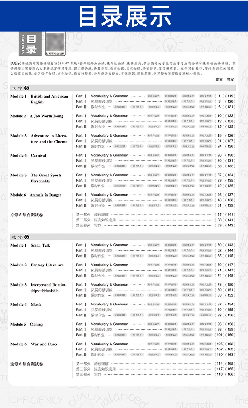 2021版必刷题高中英语必修五选修六 外研版WY 高二英语课本同步辅导练习册 必修5选修6合订教辅书籍 拓展阅读训练附狂K重点知识点