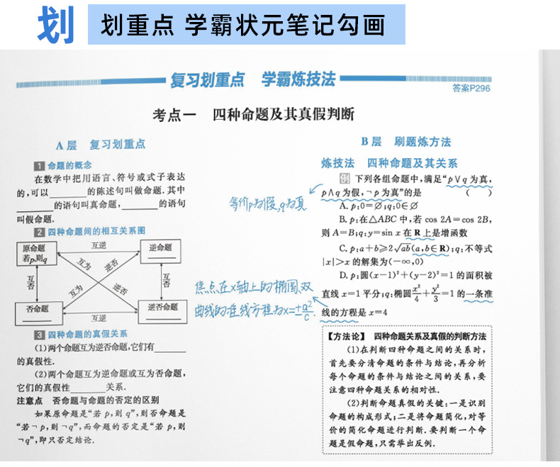 现货一本高考题文科数学 2020高考刷题提分练习册 星推荐状元手写笔记真题解析辅导书籍 文脉教育 高中高三文数一轮总复习资料