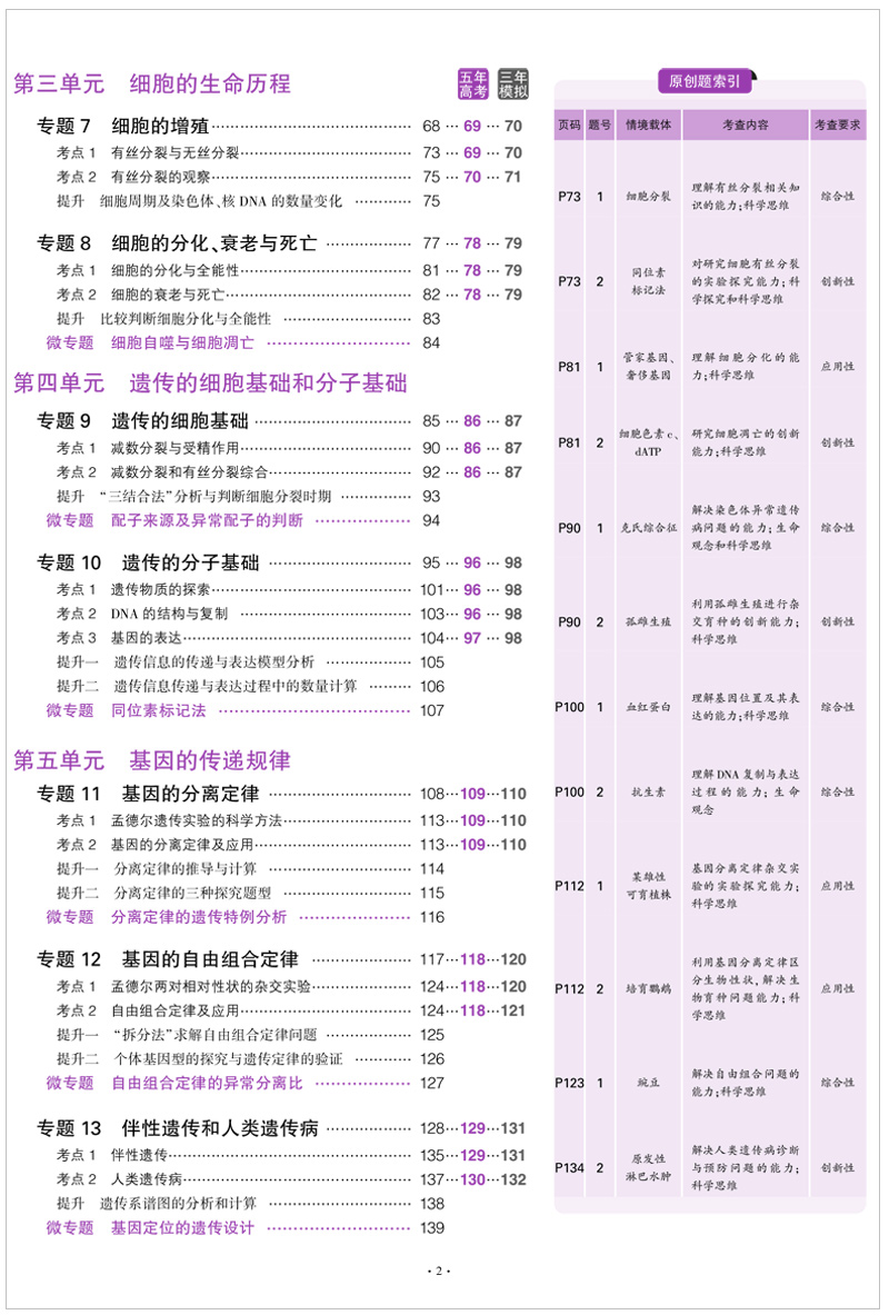 山东省选考专用 2021版53B高考生物五年高考三年模拟 曲一线5年高考3年模拟B版辅导工具书 高中高二高三总复习资料含2020高考真题