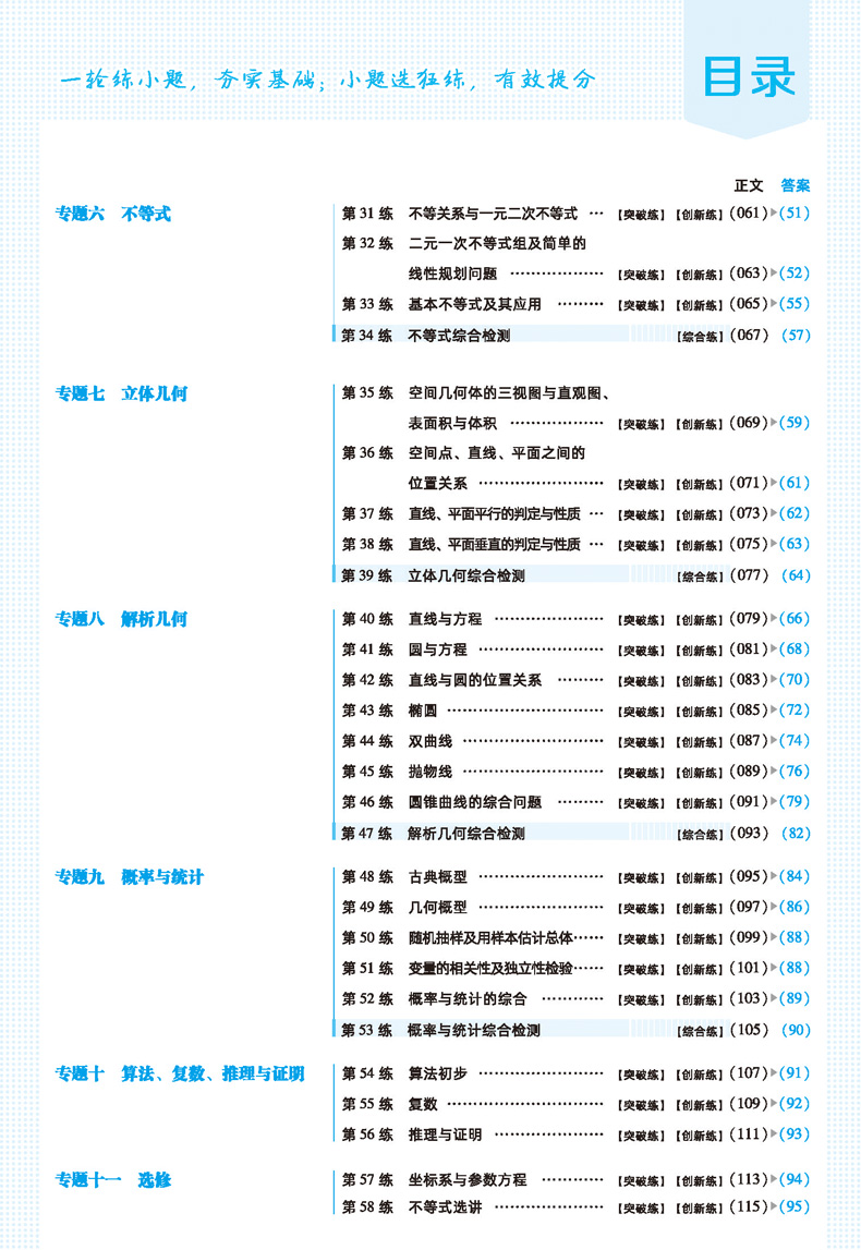 小题狂练文科数学金考卷2021高考全国卷高考一轮复习专题训练高考真题模拟刷题试卷小题狂做高中高三总复习资料提分2020含答案解析