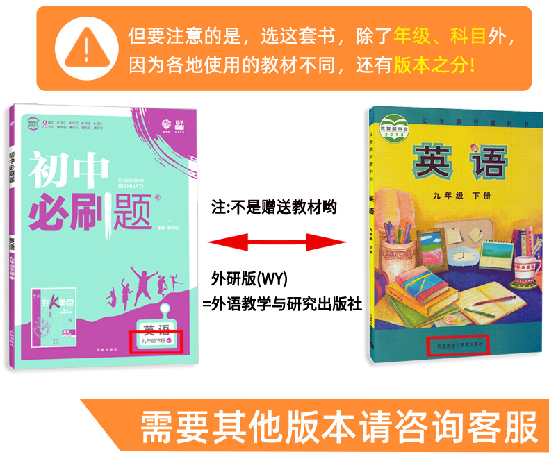 2020新版初中必刷题九年级下册英语 外研版WY 67理想树初中教材同步复习资料书 初中衔接中考真题辅导试卷练习册
