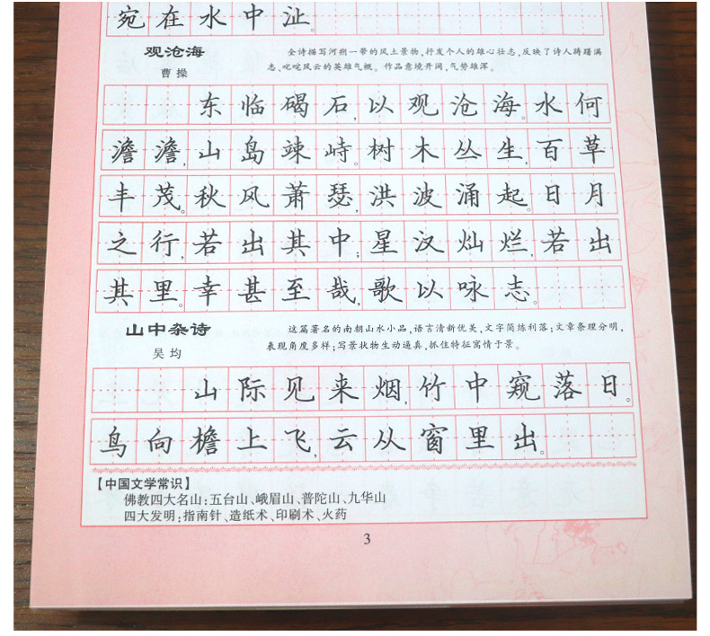 初中生练字帖 必背古诗词+文言文2本 李放鸣钢笔楷书字帖 初一初二初三钢笔楷书蒙纸临摹成人语文书法练习 笔墨先锋七八九年级