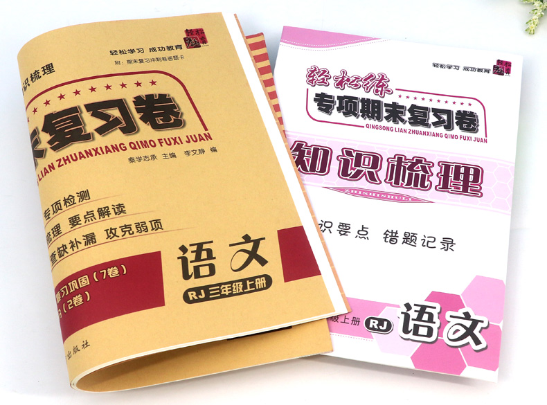 2020秋 轻松练专项期末复习卷三年级上册 语文人教版RJ 小学生期中期末同步检测试卷 小学3年级上模拟冲刺卷子