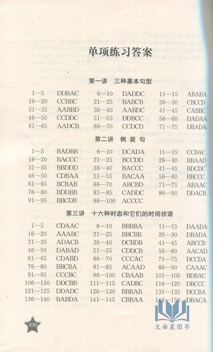 中学英语语法练习3000题 第四版 初中高中语法大全 中学英语语法30讲练习 归纳了历年高考真题和各地的模拟试题 朱茂忠编上海交大