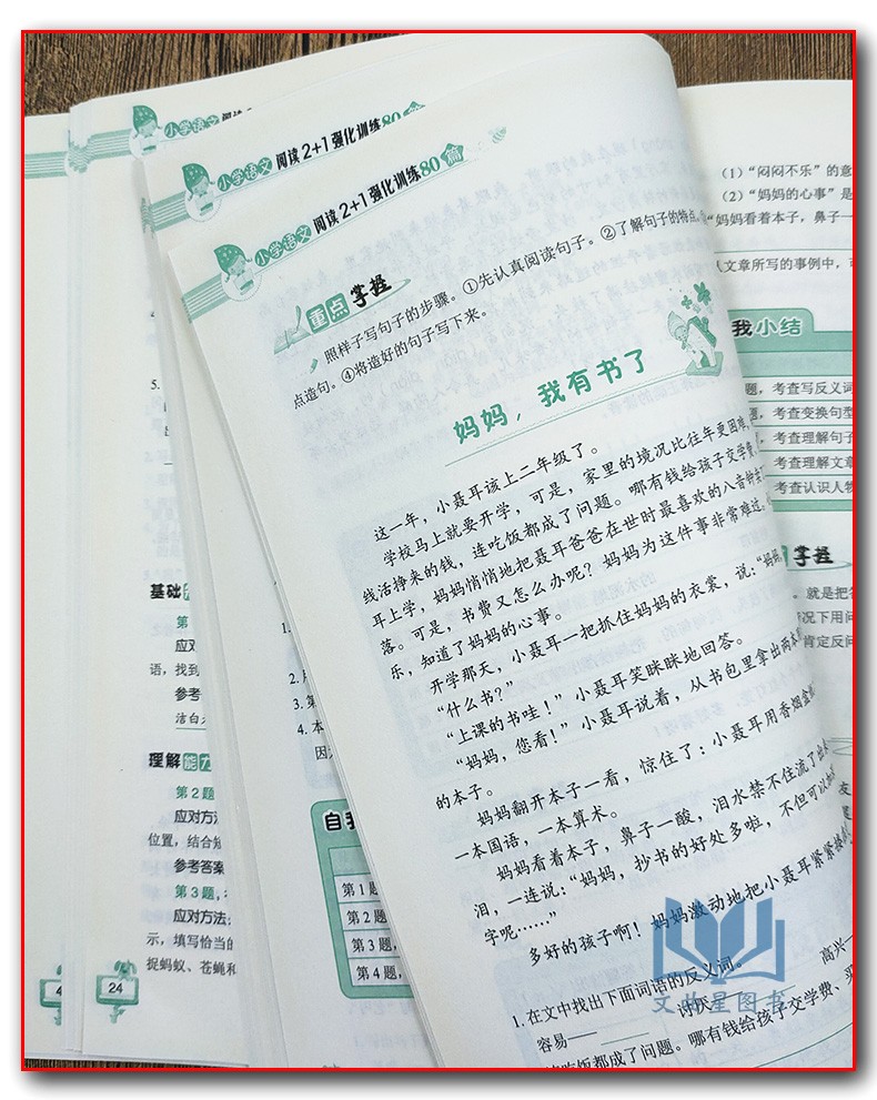 方洲新概念名师手把手小学语文 阅读2+1 强化训练80篇3年级三年级名师教你阅读方法快速提高语文成绩基础能力篇强化提分篇方法辅导