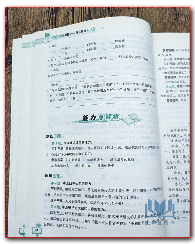 方洲新概念名师手把手小学语文 阅读2+1 强化训练80篇3年级三年级名师教你阅读方法快速提高语文成绩基础能力篇强化提分篇方法辅导