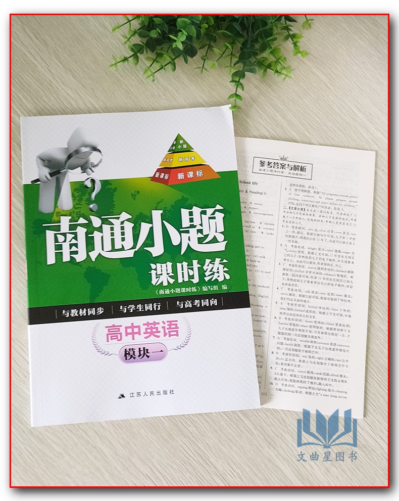 2020版南通小题课时练高中英语模块一 新课标 高一英语上模块1必修一同步教材练习题高中教辅练习册基础提优训练必刷题含答案解析