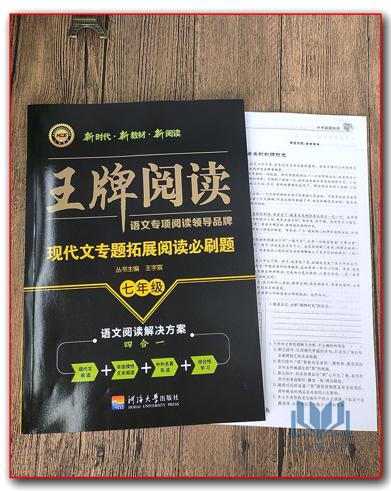 2020版王牌阅读现代文专题拓展阅读必刷题7年级通用初一七年级上下册语文教材中外名著导读综合学习四合一专项阅读训练学案练习册