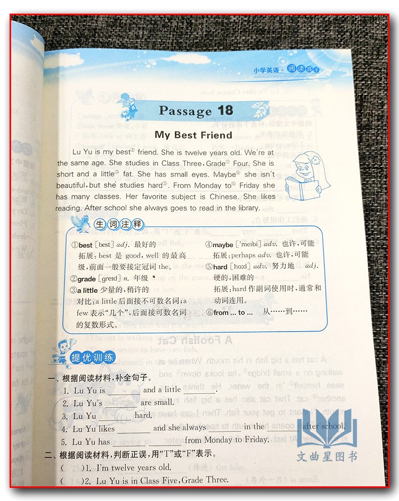 2020版 春雨教育 实验班小学英语阅读高手 课外阅读提优训练 4年级 四年级 80篇新课标  阅读新概念 美文大闯关 江苏人民出版社