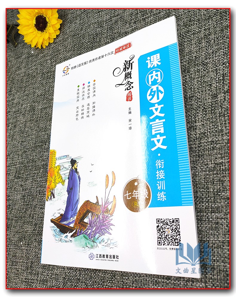 2020年宇轩图书新概念阅读课内外文言文衔接训练 7年级/七年级上下册通用初中初一语文课外阅读练习古诗文阅读理解