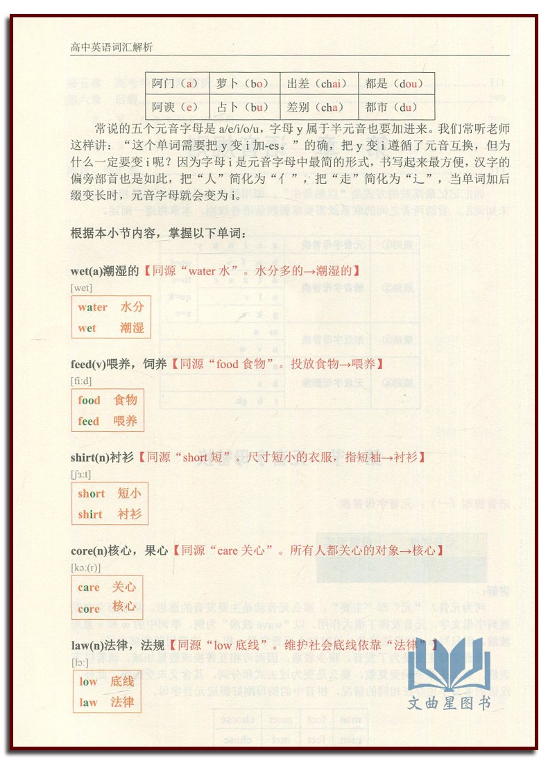高中英语 词汇解析+英语框架+英语思维 解密英语语法的原理  构建词汇记忆的新思维 李林峰 高中英语分词分类记忆表当天看当天提分