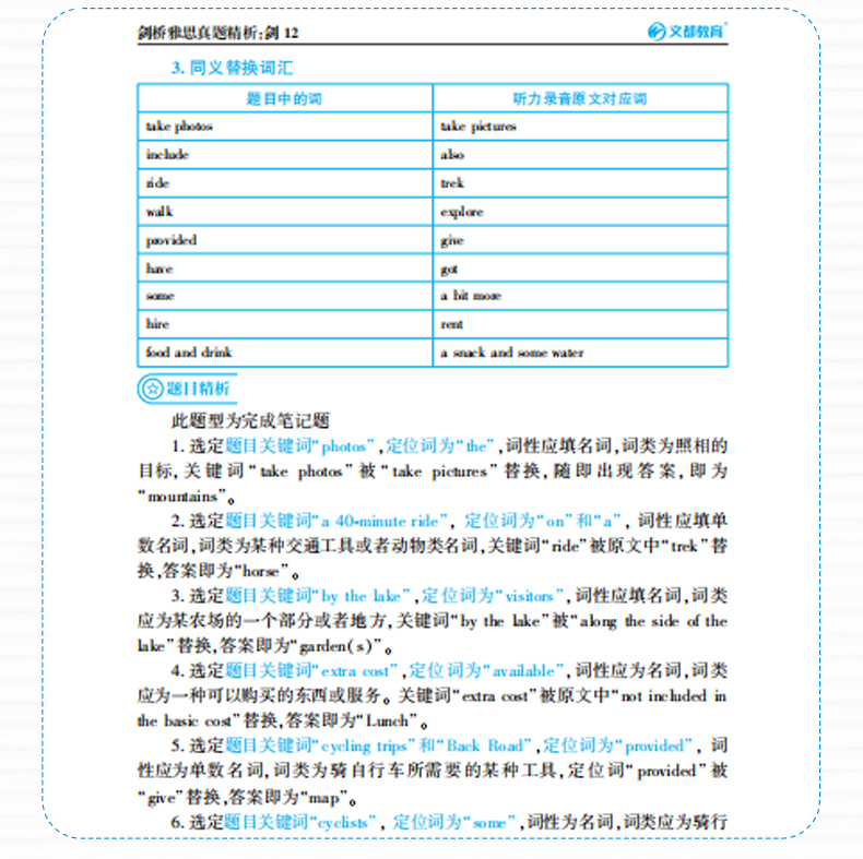 【现货】文都剑桥雅思考试 剑桥雅思真题精析剑12 IELTS 文都教育剑桥雅思真题 真题/词汇