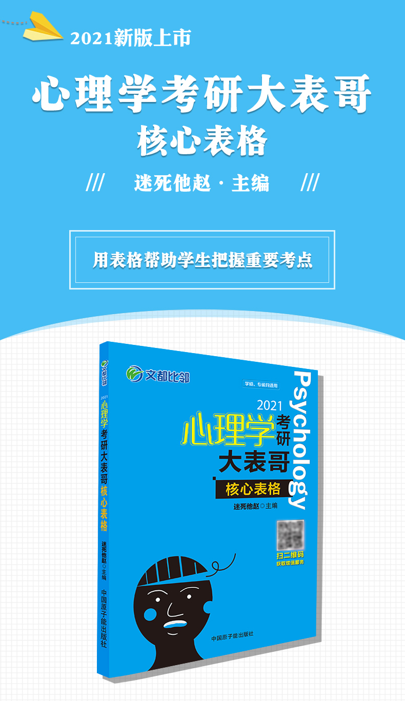 先買先發文都教育2021心理學考研大表哥核心表格比鄰學堂心理學迷死他