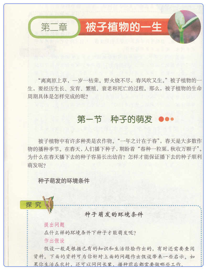五四制2020鲁科版六年级下册生物书54制生物6下课本山东科学技术出版社初一生物下册义务教育教科书五四学制生物学六年级下册教材