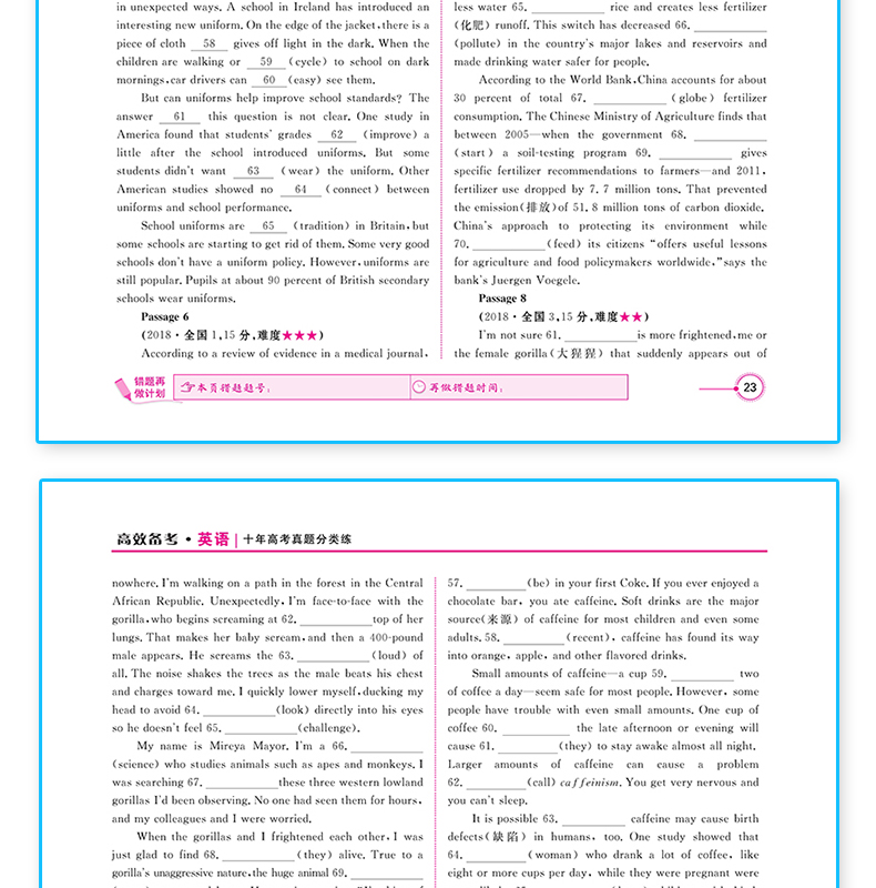 2021新版十年高考分类解析与应试策略英语全国版通用一轮二轮高考复习资料志鸿优化系列丛书