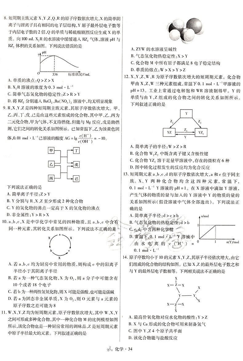 金考卷45天化学2021一轮复习高考考点集训特快专递全国卷天星教育理科试卷总复习专项套卷模拟试题汇编高中高三备考资料书