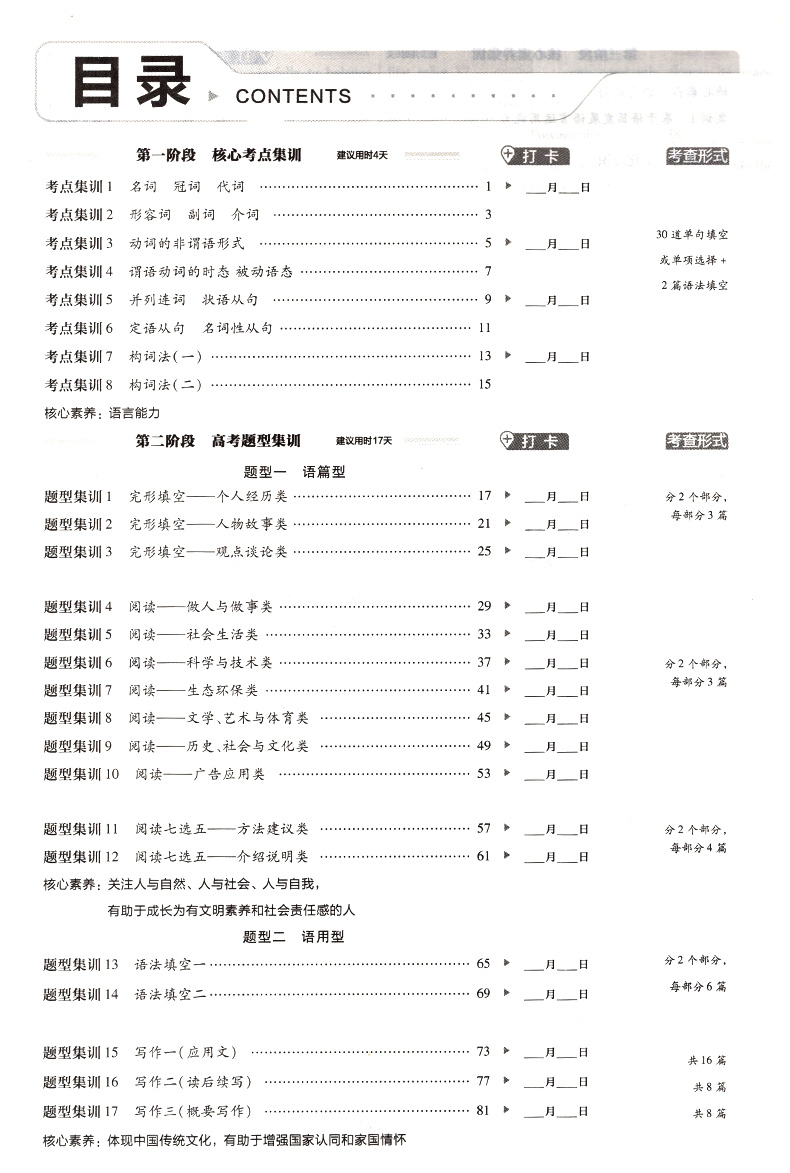 金考卷45天英语套卷2021高考一轮复习必刷练新课标专项训练文理科考点集训全国卷特快专递高中高三冲刺模拟试题天星教育金考卷英语