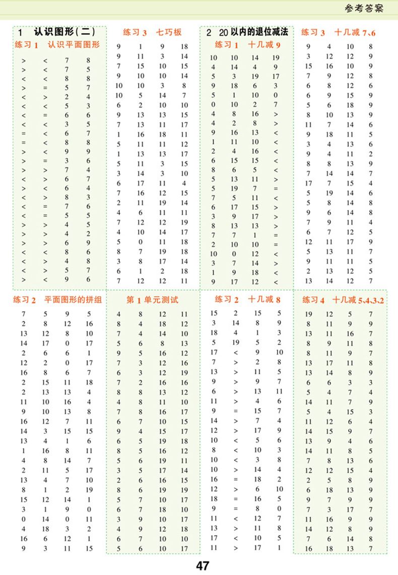 一年级口算题卡全套2本人教版 小学一年级数学口算题卡上册下册100以内加减法心算口算速算 一年级同步训练数学思维训练53天天练