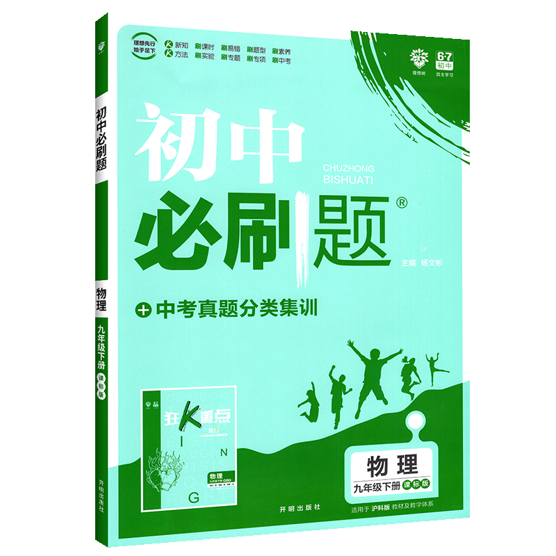 2020版初中必刷题九年级下册物理 课标版中考复习试卷初中物理同步练习题 九年级下物理课本配套练习册 初三3下专项训练辅导资料书