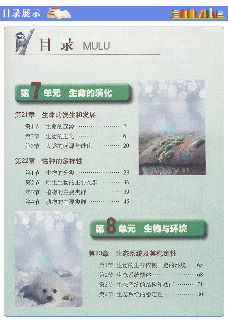 北师大版八年级下册生物书+星球版八年级下册地理北师大版 初中课本教材教科书 8年级下册生物学地理课本套装两本北师版星球版