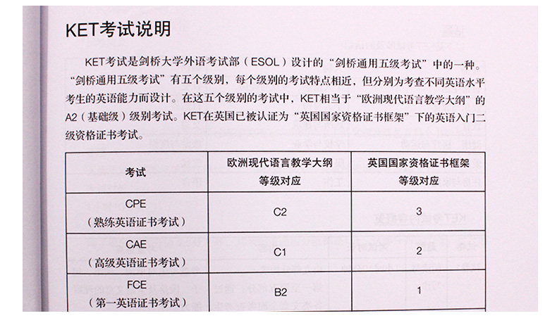 外研社 剑桥通用五级考试KET青少版官方真题5 ket考试真题 KET青少版考试官方真题集