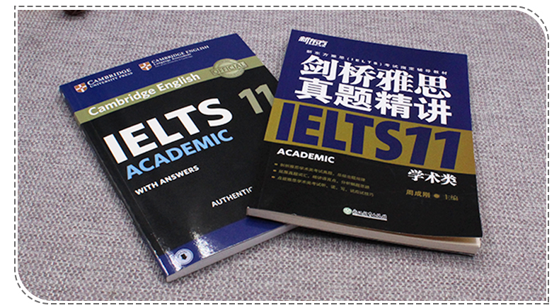 新东方剑桥雅思官方真题集11+剑桥雅思真题精讲 学术类2本套 IELTS ACADEMIC 剑11真题 剑桥雅思语法考试历年试题雅思听力特训真题