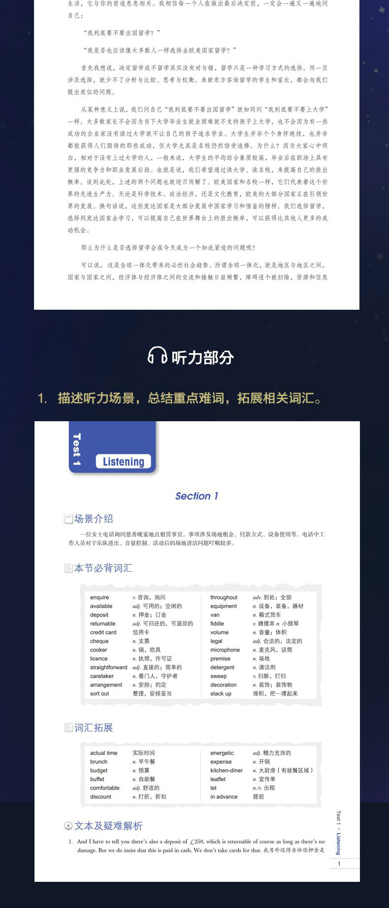 新东方剑桥雅思官方真题集11+剑桥雅思真题精讲 学术类2本套 IELTS ACADEMIC 剑11真题 剑桥雅思语法考试历年试题雅思听力特训真题
