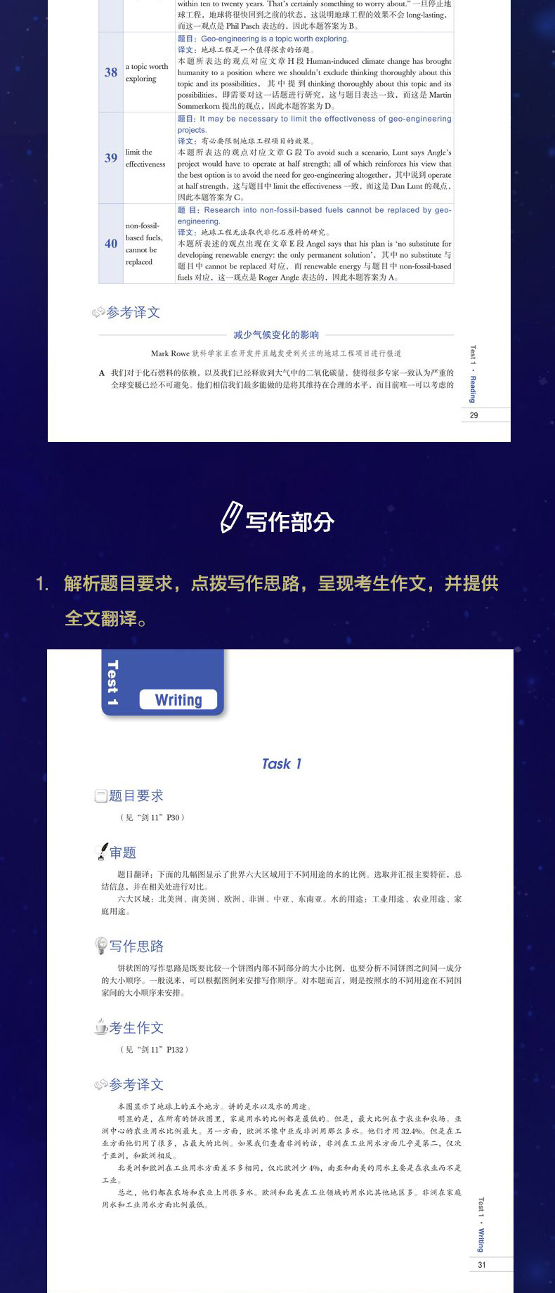 新东方剑桥雅思官方真题集11+剑桥雅思真题精讲 学术类2本套 IELTS ACADEMIC 剑11真题 剑桥雅思语法考试历年试题雅思听力特训真题