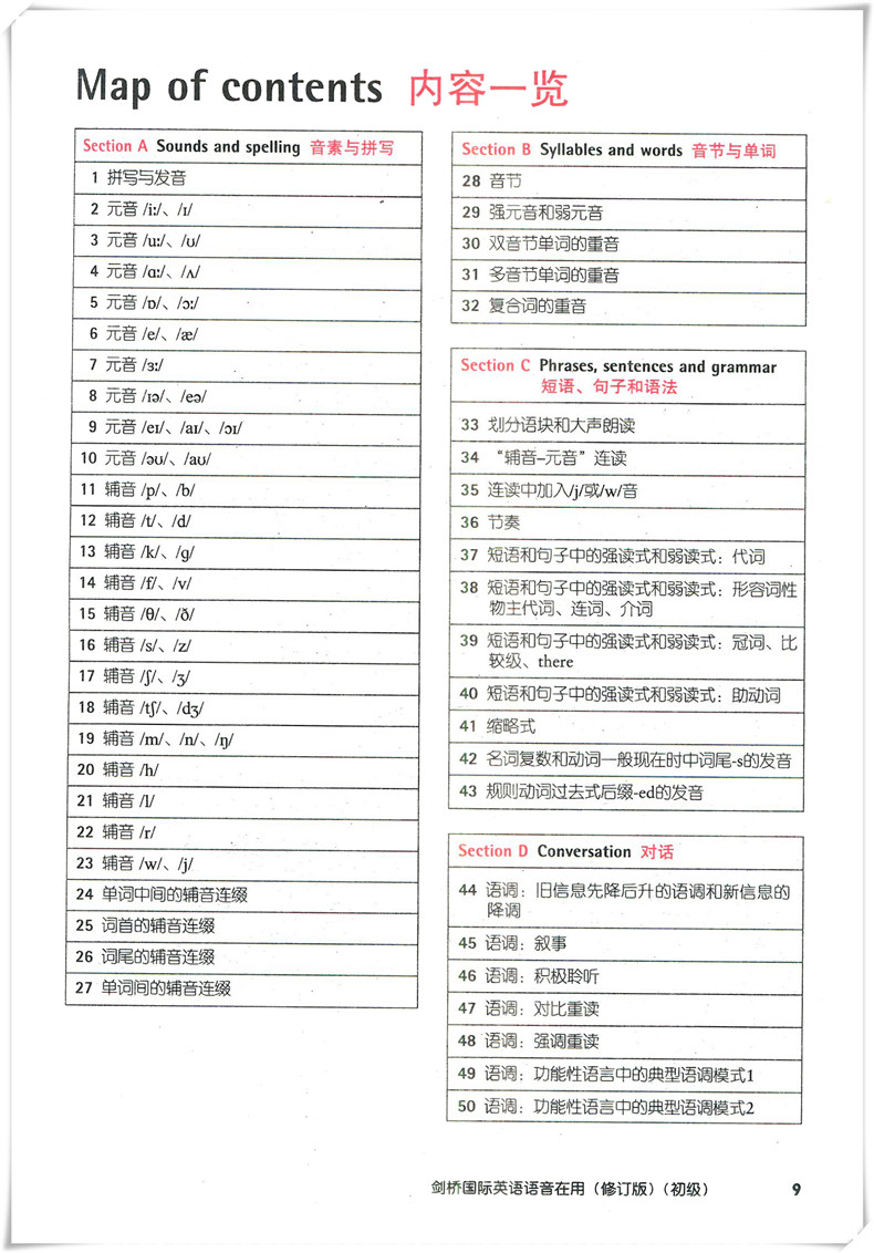 【正版现货】剑桥国际英语语音在用 修订版 初级 Jonathan Marks乔纳森·马克斯 自学教材 课堂用书 北京语言大学出版社