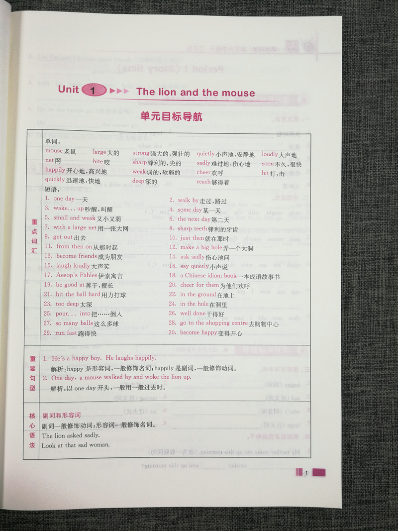 2020春名师点拨培优训练小学英语六年级下册6年级下苏教版江苏译林版小学生同步训练单元测试课时提优作业本基础拓展强化练习试卷