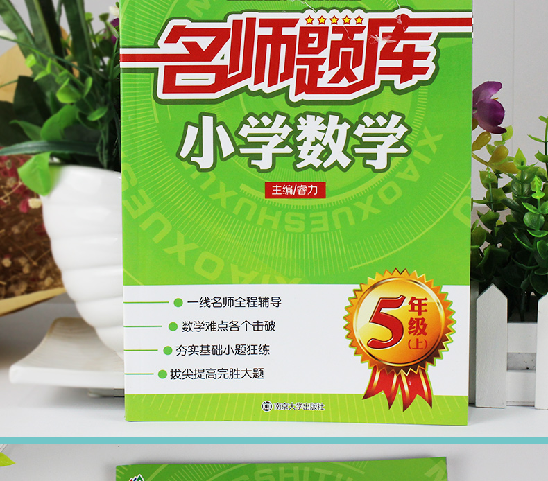 正版包邮！南大教辅 名师题库 小学数学五年级上5年级上册 小学生奥数练习辅导一线名师点拨重点难点基础提优训练南京大学出版社