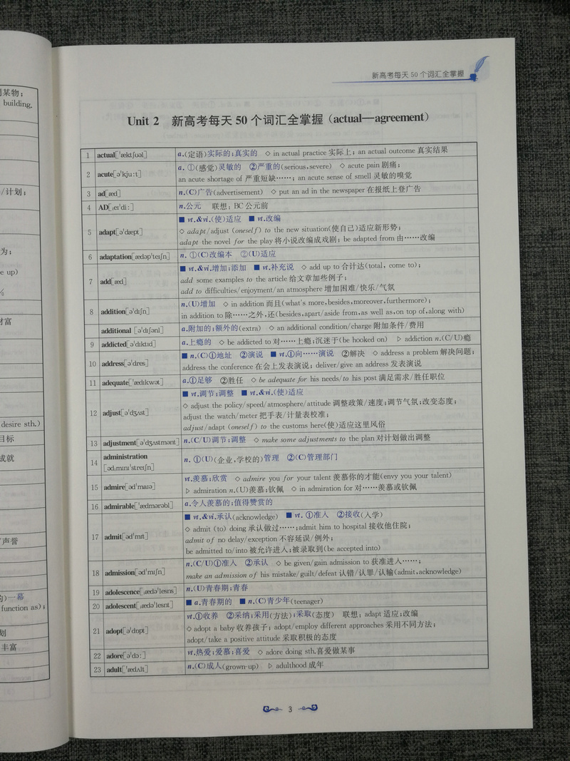 2020新版高中英语新课标考纲词汇3500+全国版全国通用高一至高三高考英语词汇掌握收录考纲词汇注重词块搭配 南京出版社诚康文化