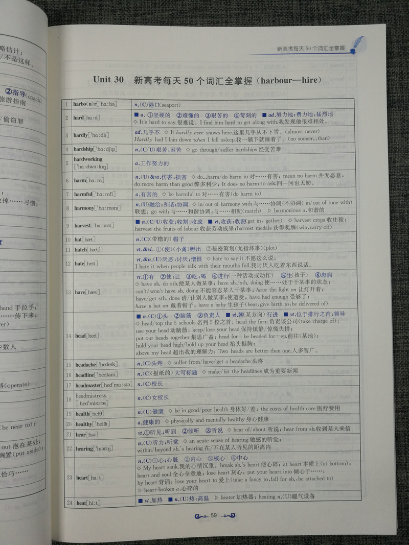 2020新版高中英语新课标考纲词汇3500+全国版全国通用高一至高三高考英语词汇掌握收录考纲词汇注重词块搭配 南京出版社诚康文化