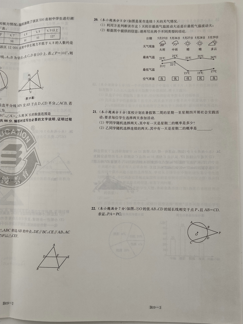 2020版恩波教育江苏13大市中考试卷与标准模拟优化38套数学小题狂做2019真题历年真题分类卷训练模拟卷测试卷专题强化提优练习卷子