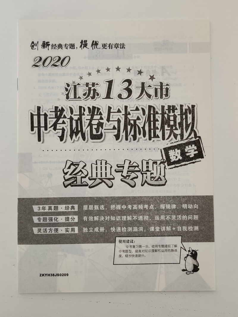 2020版恩波教育江苏13大市中考试卷与标准模拟优化38套数学小题狂做2019真题历年真题分类卷训练模拟卷测试卷专题强化提优练习卷子