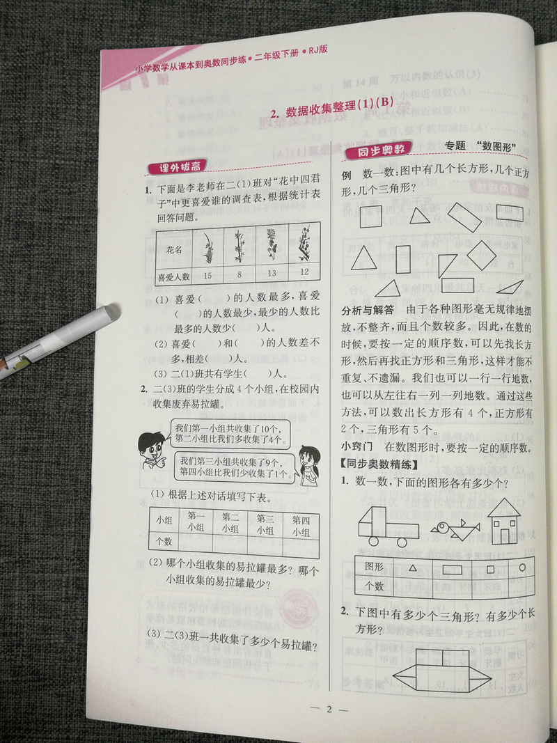 人教版2本包邮2020新版版超能学典小学数学从课本到奥数同步练2年级二年级上册+下册全2册RJ版奥赛教材书举一反三奥林匹克辅导书籍