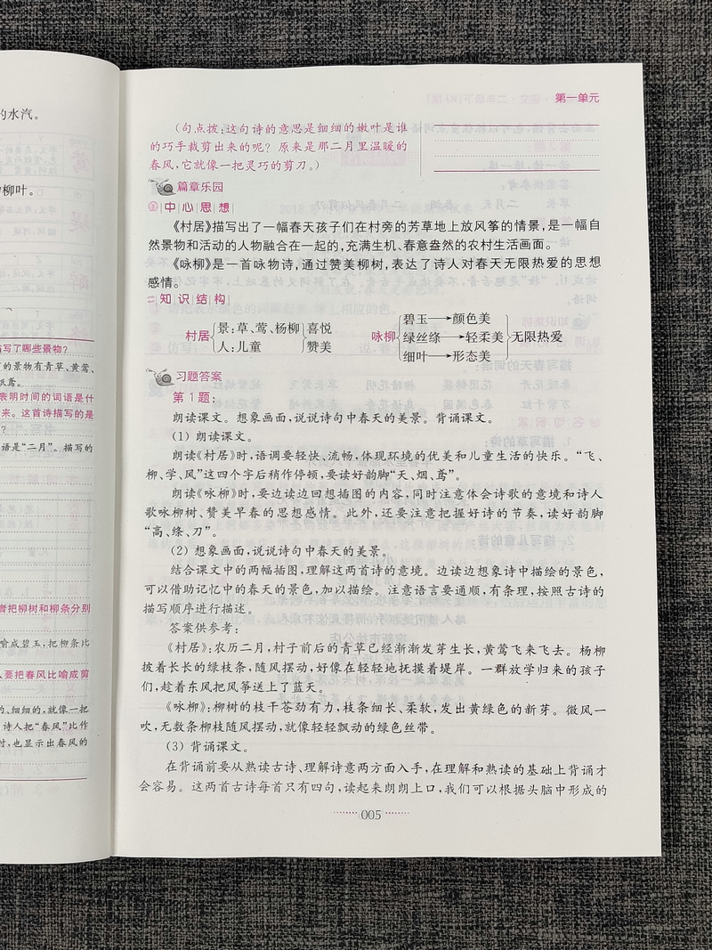 现货新版2020名师点拨课课通二年级下册语文部编版人教版小学2年级下教材全解析小学生下学期江苏适用同步解读讲解复习资料辅导书