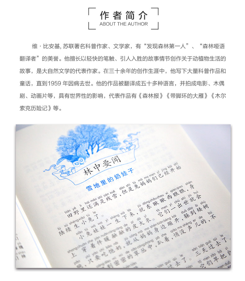 森林报秋春冬夏正版故事绘本四年级必读 美绘版 青少年小学生课外阅读书籍7-12岁全套4册彩色注音版森林报秋