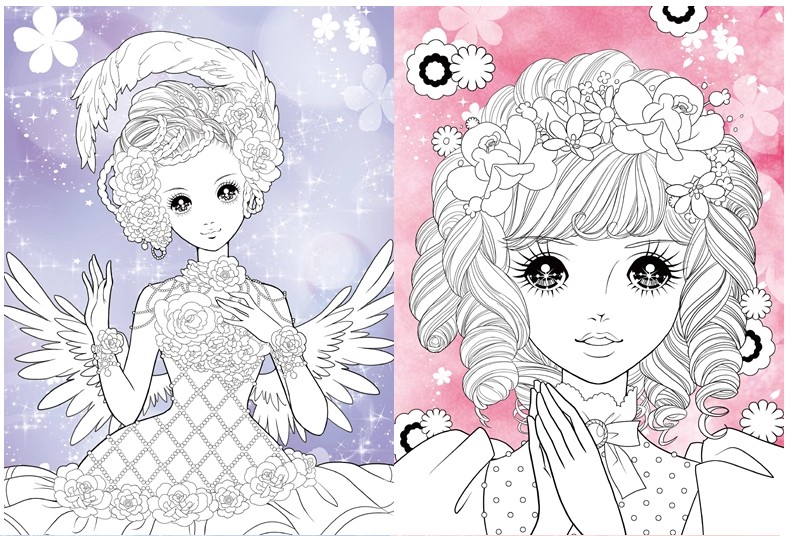 小公主玩美涂画梦幻公主儿童益智小手简笔涂色画本0-3-6岁幼儿园宝宝彩铅绘画册幼儿芭比涂鸦填色描画本入门插画颜料填充画画书
