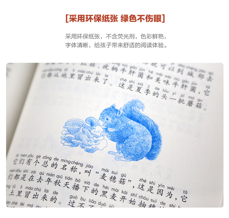 森林报秋春冬夏正版故事绘本四年级必读 美绘版 青少年小学生课外阅读书籍7-12岁全套4册彩色注音版森林报秋