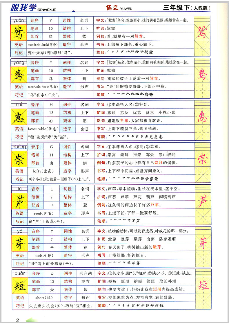 2020春 跟我学语文 三年级下册 部编人教版 小学生同步教材讲解课本配套学习工具书教案本教师全解全析总复习参考资料详解辅导解读