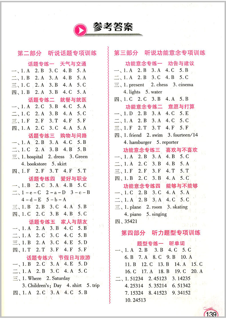 沸腾英语小学英语听力与口语分层突破小学三四五六年级上下册3456同步练习册课内外总复习资料分级专项阶梯强化训练测试题