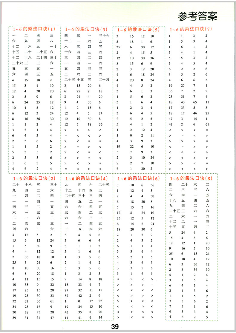 表内除法+表内乘法 小学生二年级下册上册 同步训练专项辅导书天天练表内乘除法练习册数学口算题卡基础练习题算术本子
