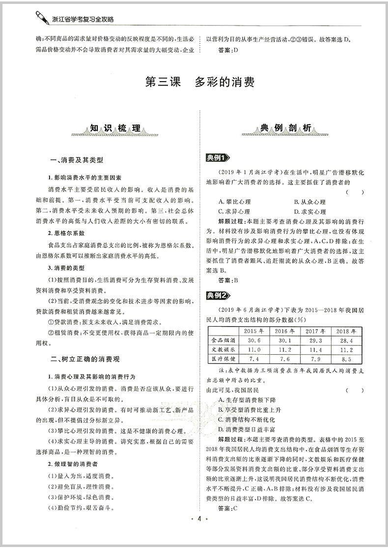 2020版天利38套 浙江省学考复习全攻略 思想政治 高中生高一二三高考总复习资料课时训练真题模拟冲刺单元测试学业水平卷题辅导书