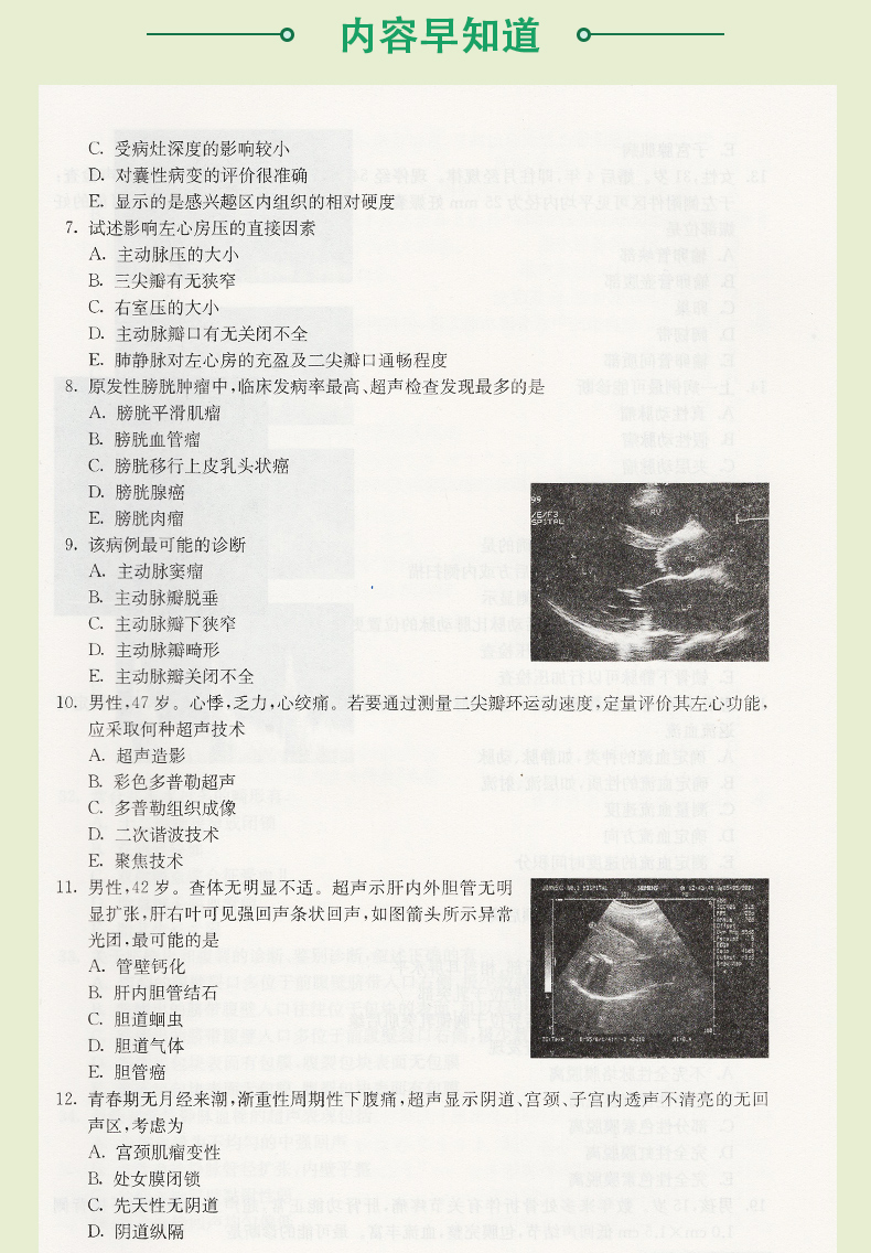 超声医学副主任 主任医师资格考试 冲刺模拟卷+习题精编(考试掌中宝 高级卫生专业技术资格考试) 上海科学技术出版社