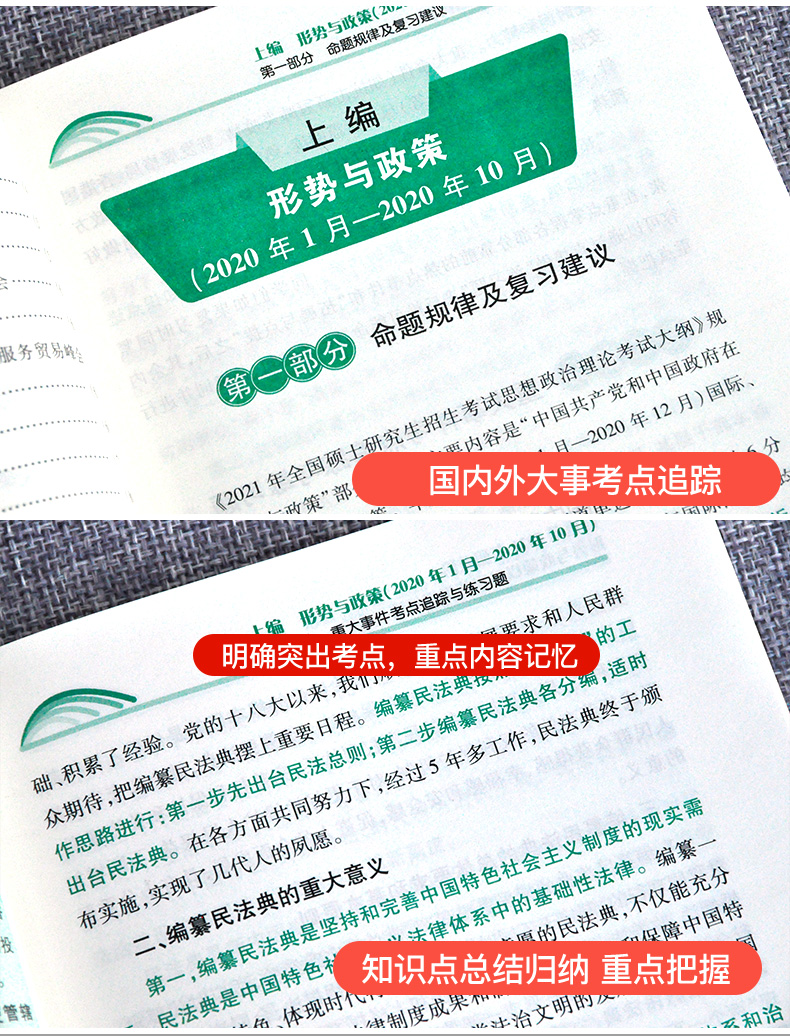 2021考研政治肖秀荣政治考研知识点提要+命题人形势与政策冲刺背诵手册